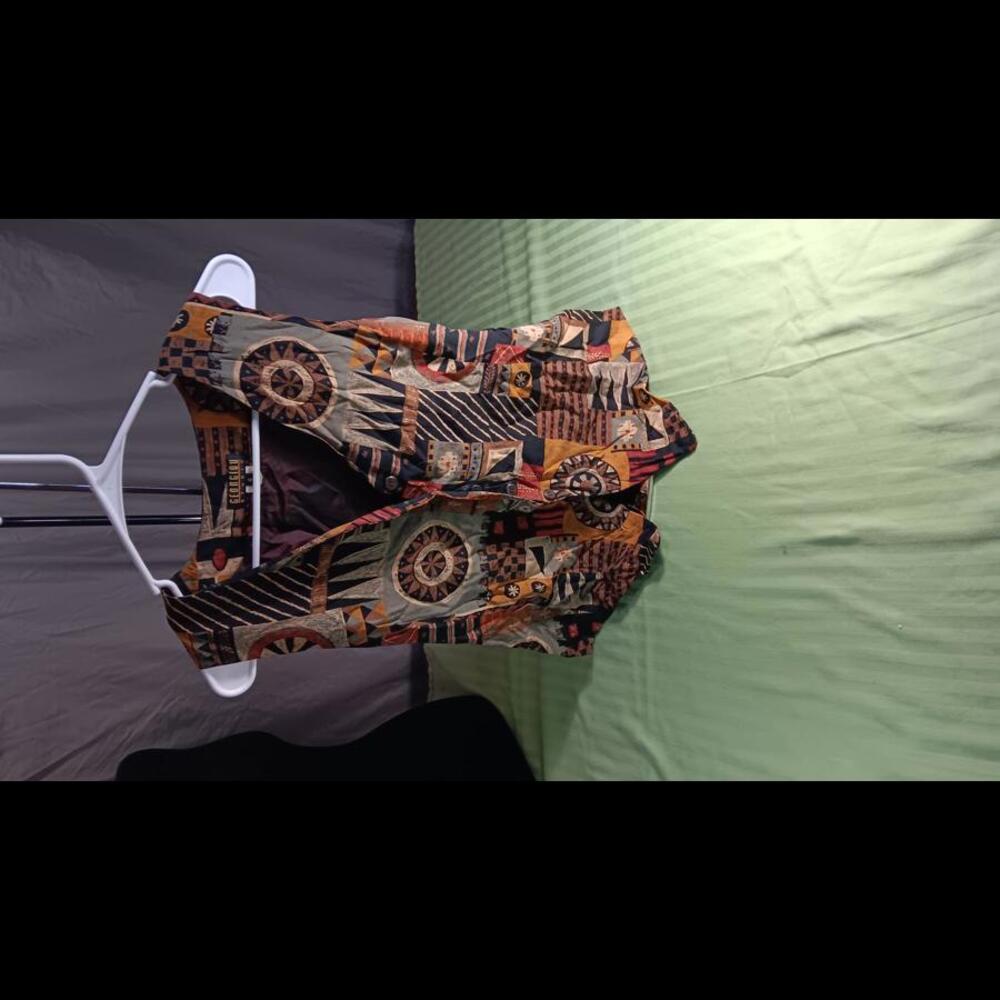 Unique Vintage Patterned Vest - Bohemian Style